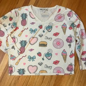Wildfox junk food crop top